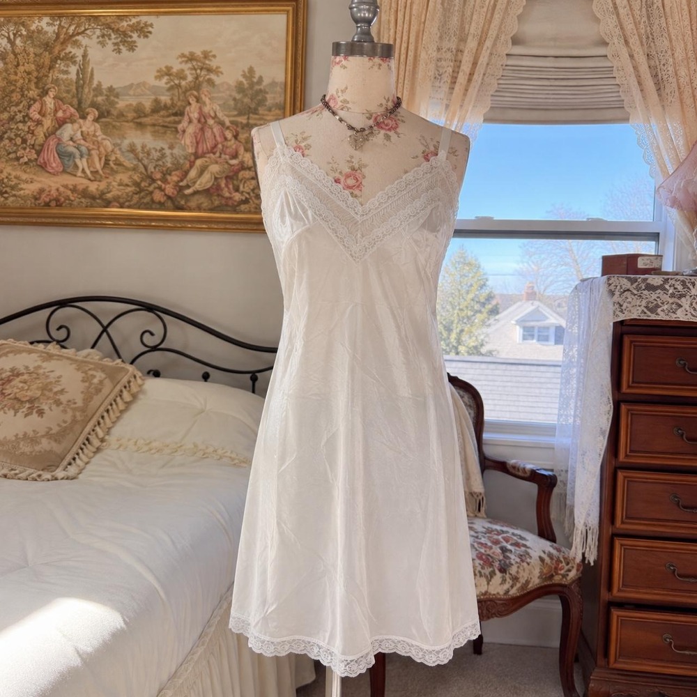 Vintage White Slip dress